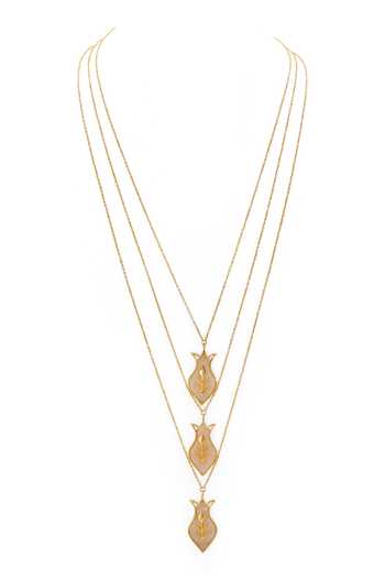 Dhwani Bansal Jewellery Amphora Layered Pendant Necklace 