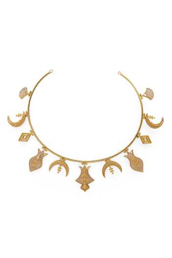 Dhwani Bansal Jewellery Hamsa Motif Necklace 