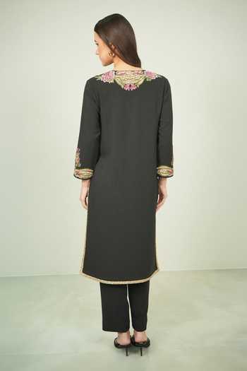 RANNA GILL Velmira Bloom Embroidered Tunic Set 