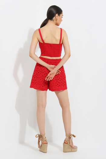 RANNA GILL Rachal Red Bustier 
