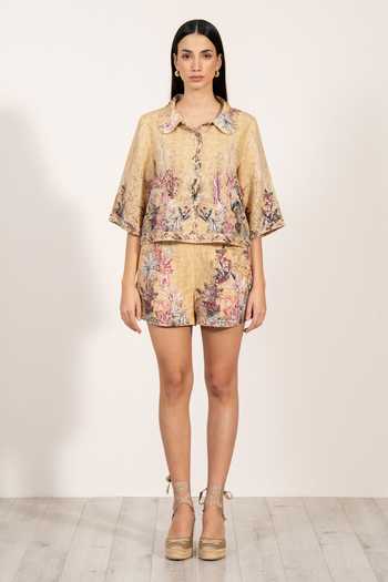 RANNA GILL Regina Aurora Print Shorts 