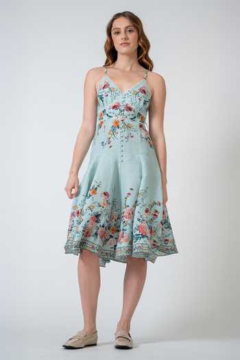 RANNA GILL Roselle Strap Midi Dress 
