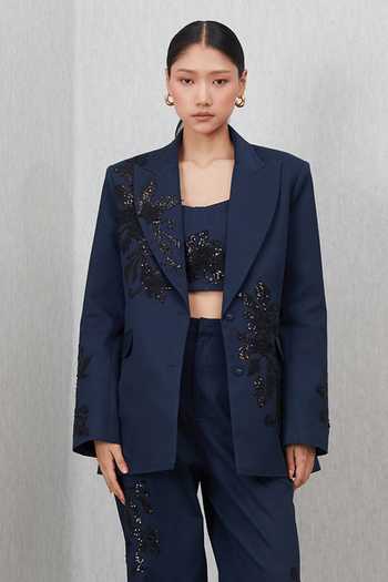 RANNA GILL Amara Applique Embroidered Jacket