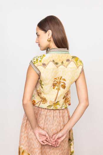 RANNA GILL Lumi Sleeveless Crop Top