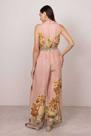 RANNA GILL Ariel Costa Rica Print Jumpsuit 