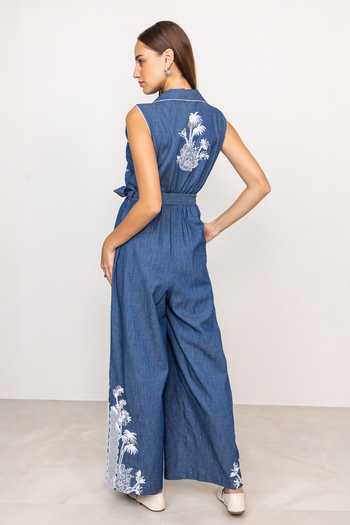 RANNA GILL Odile Sleeveless Jumpsuit 