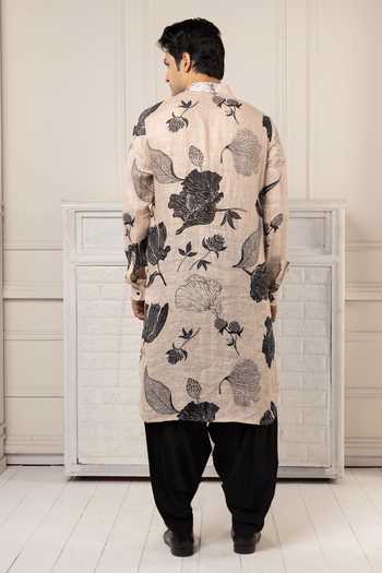 POONAM KASERA Printed Pathani Kurta Set 