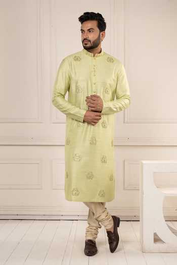 POONAM KASERA Hand Embroidered Kurta & Churidar Set 