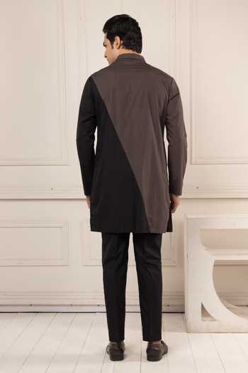 POONAM KASERA Color Block Kurta Set 