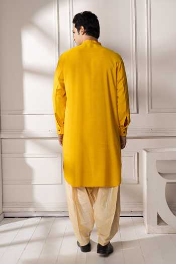 POONAM KASERA Hand Painted Pathani Kurta Set 