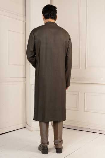 POONAM KASERA Lotus Motif Kurta Set 