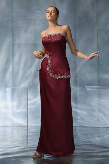 Kalighata Pret Embellished Tube Top & Skirt Set 