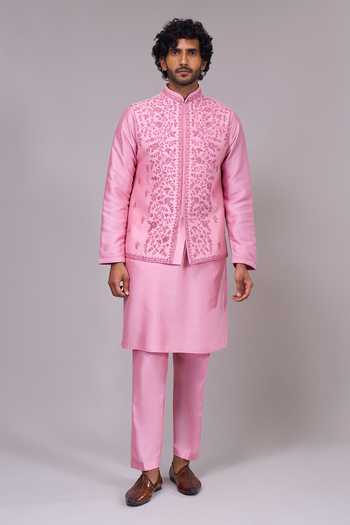 Aariyana Couture Thread Work Bundi & Kurta Set