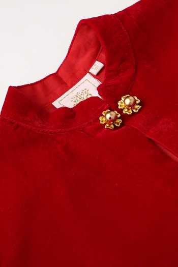 Buy_Byb Premium_Red Velvet Bundi _Online_at_Aza_Fashions