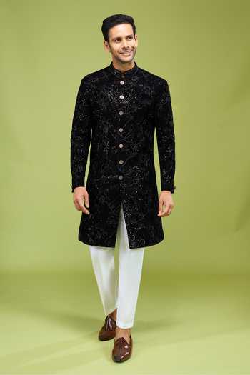 Arihant Rai Sinha Thread Embroidered Sherwani & Pant Set 