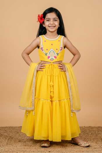 Byb Premium Hand Embroidered Top Lehenga Set 