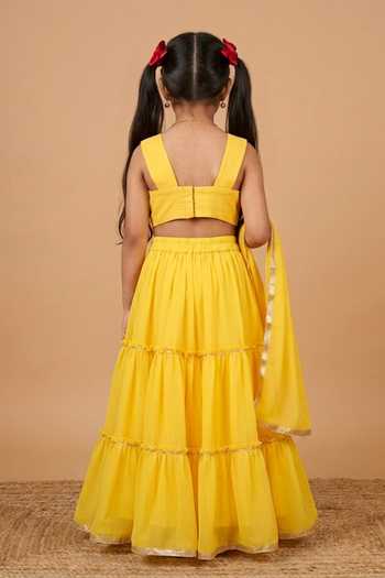 Byb Premium Hand Embroidered Top Lehenga Set 