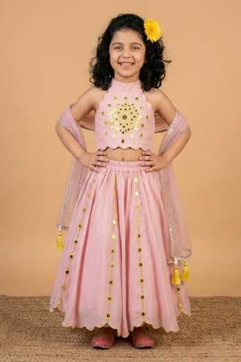 Byb Premium Mirror Embellished Lehenga Set 