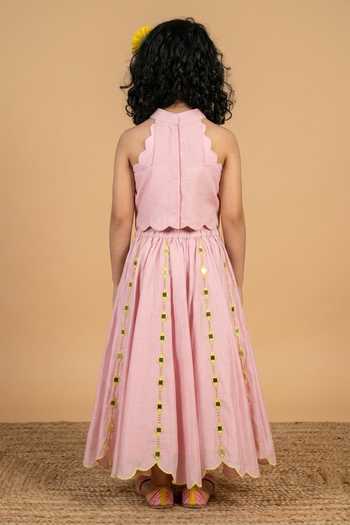Byb Premium Mirror Embellished Lehenga Set 