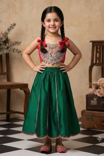 Byb Premium Beaded Hand Embroidered Top With Lehenga 