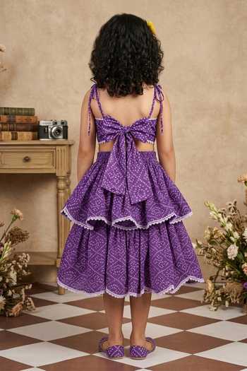 Byb Premium Bandhani Pattern Top With Lehenga 