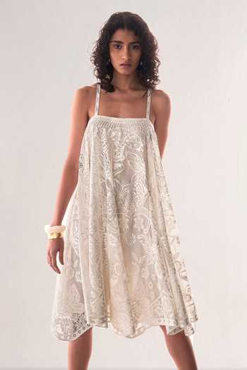 Dash And Dot Scalloped Lace Dress