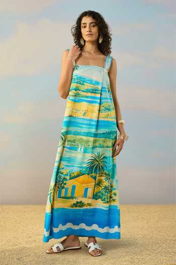 Dash And Dot Scenic Print Maxi Dress 