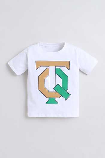 Buy_Mini Stitch_White Cotton Printed T Shirt With Jacket _Online_at_Aza_Fashions