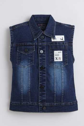 Buy_Mini Stitch_White Cotton Printed T Shirt With Jacket 