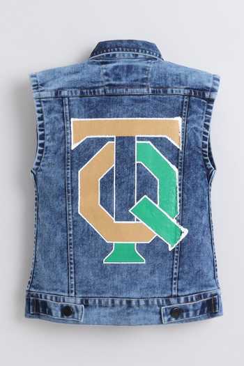 Mini Stitch Printed T Shirt With Jacket 