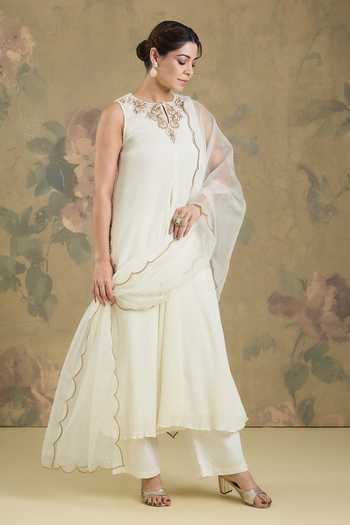 Studio A Placement Embroidered Anarkali Set 