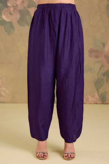 Buy Studio A Purple Silk V-neck, Yes Asymmetric Embroidered Kurta Set Online at Aza Fashions Buy_Studio A_Purple Silk V-neck, Yes Asymmetric Embroidered Kurta Set _Online_at_Aza_Fashions