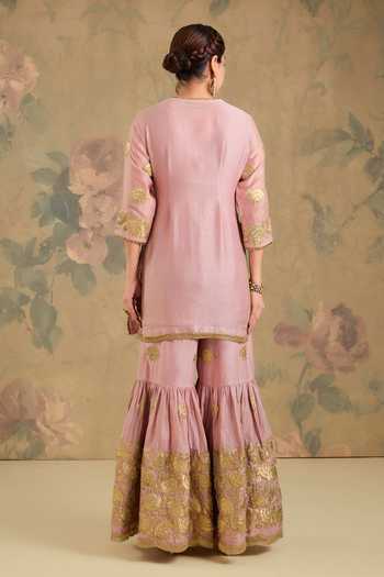 Studio A Embroidered Kurta Gharara Set 