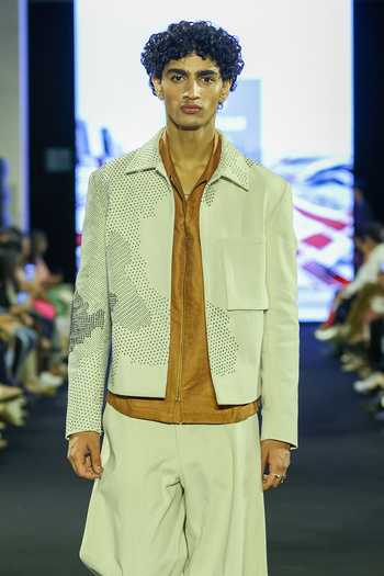 Dhruv Vaish Thread Embroidered Jacket Set 