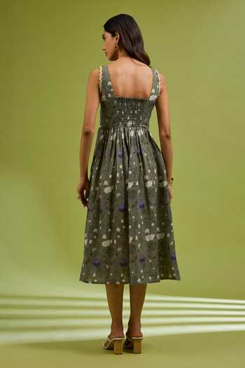 Ewoke Floral Woven Dress 