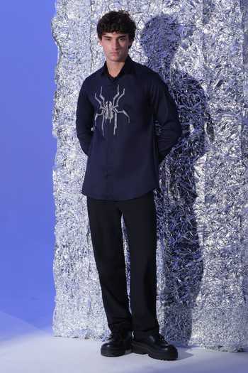 Sanjana Reddy Designs Cutdana Embroidered Shirt 
