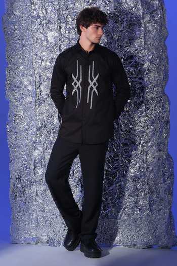 Sanjana Reddy Designs Abstract Pattern Shirt 
