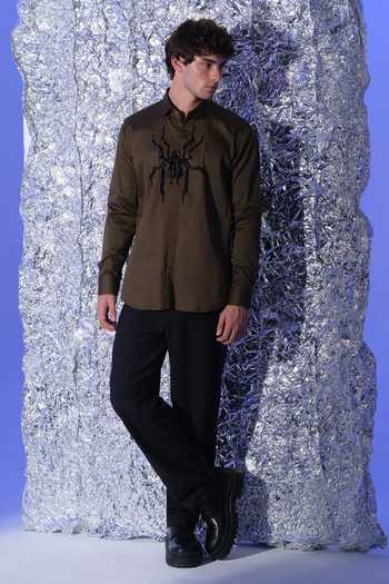 Sanjana Reddy Designs Cutdana Embroidered Shirt 