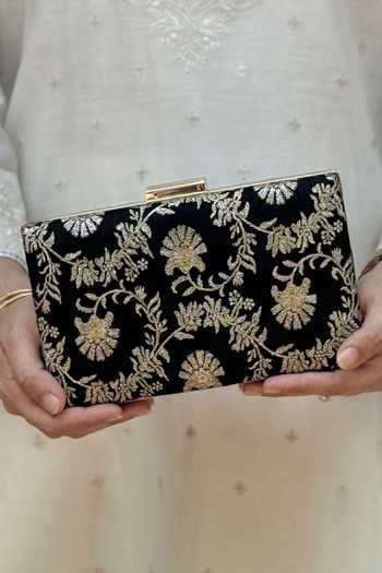Amyra Bodhi Embroidered Sleek Clutch