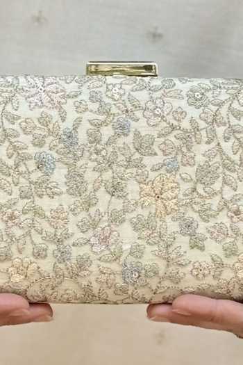 Buy Amyra Gold Avril Embroidered Sleek Clutch Online at Aza Fashions Buy_Amyra_Gold Avril Embroidered Sleek Clutch _Online_at_Aza_Fashions