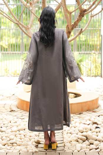 Chambray & Co. Meher Embroidered Shirt Dress Set 