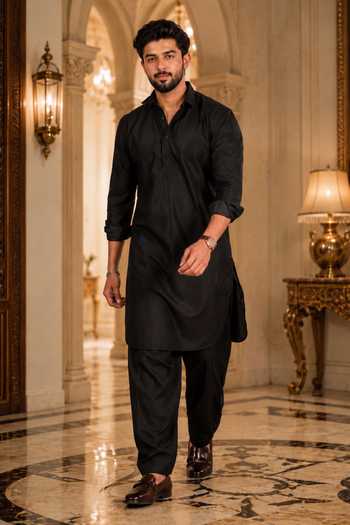 Jhambthreads Solid Plain Kurta & Salwar Set 