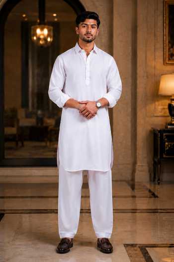 Jhambthreads Solid Plain Kurta & Salwar Set 