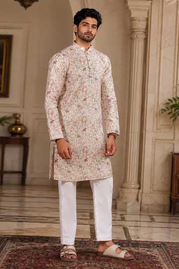 Jhambthreads Woven Digital Print Kurta & Pant Set