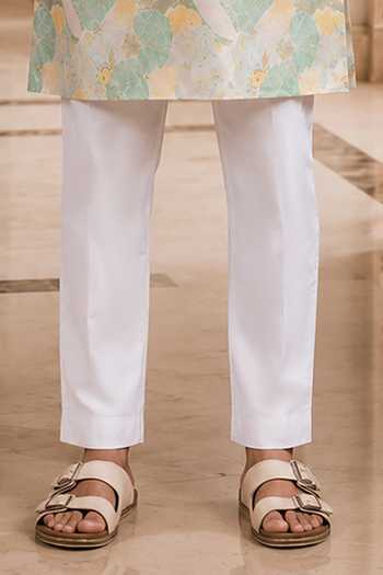 Jhambthreads Multi Color Silk Abstract Print Kurta And Pant Set Online at Aza Fashions Jhambthreads_Multi Color Silk Abstract Print Kurta And Pant Set _Online_at_Aza_Fashions