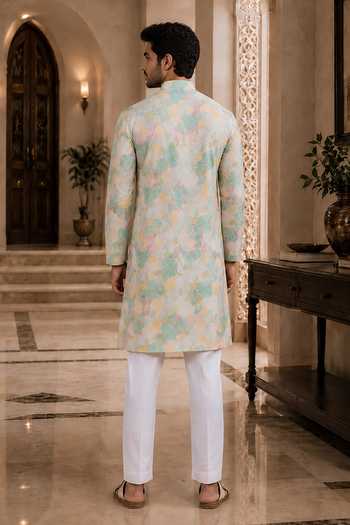Jhambthreads Abstract Print Kurta & Pant Set