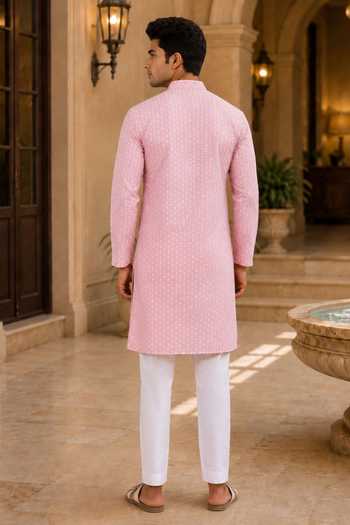 Jhambthreads Printed Work Kurta & Pant Set 
