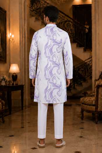 Jhambthreads Marble Print Kurta & Pant Set