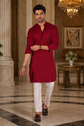 Jhambthreads Embroidered Cotton Kurta Set 