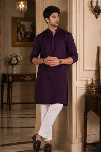 Jhambthreads Embroidered Straight Kurta & Pant Set
